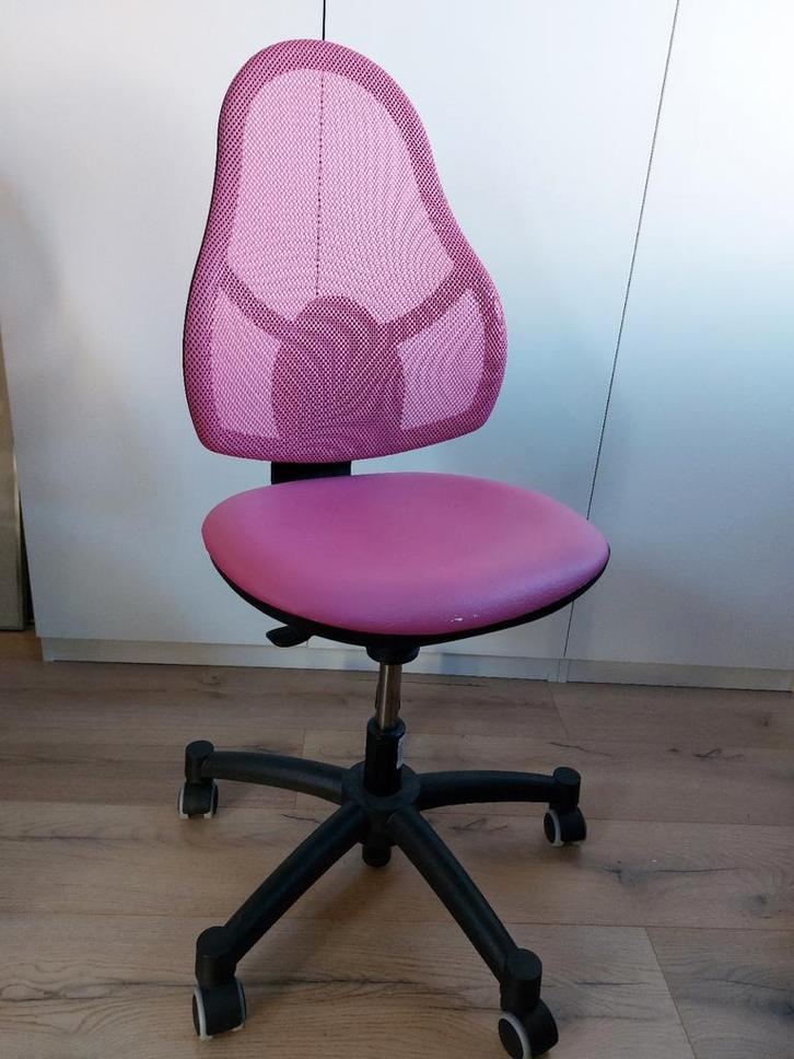Topstar Open Art Junior kinderbureaustoel roos, Huis en Inrichting, Bureaustoelen, Gebruikt, Bureaustoel, Roze, Ergonomisch, Ophalen