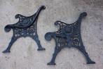 Set gietijzeren tuinbank steunen, meerdere beschikbaar, Tuin en Terras, Ophalen of Verzenden, Zo goed als nieuw