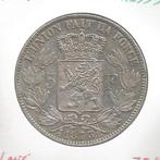 12559 * LEOPOLD II * 5 frank 1873  "PROTEGE" lang * Z.Fr/Pr, Postzegels en Munten, Zilver, Verzenden
