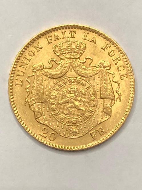 Munt goud België 20 FR Leop II jaar 1869 POS B zeldzaam !!!, Postzegels en Munten, Munten | België, Losse munt, Goud, Goud, Ophalen of Verzenden