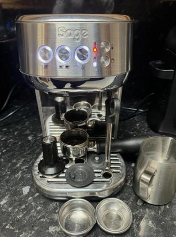 Sage De Bambino Plus Espresso Koffiemachine SES500BSS Gebors beschikbaar voor biedingen