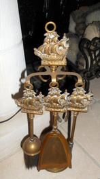 Koperen bekleding voor open haard, Antiek en Kunst, Ophalen, Koper