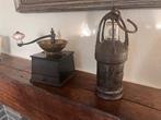 Koffiemolen en mijnlamp, Antiek en Kunst, Ophalen