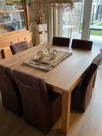 Tafel en 6 stoelen, Ophalen, Zo goed als nieuw