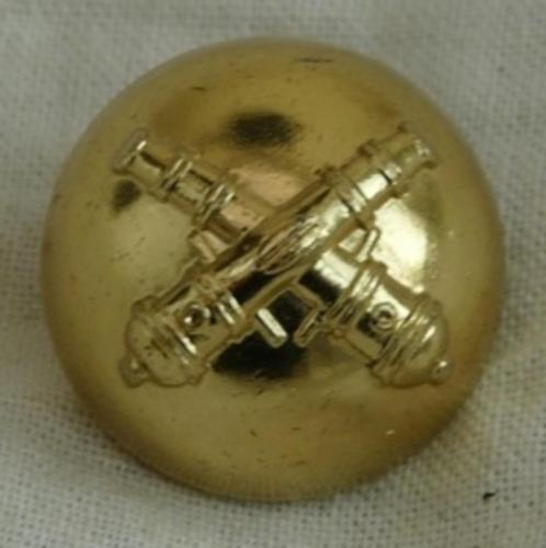 Knoop, Uniform CT Artillerie, KL, diameter 20mm, 1 stuks.(1), Verzamelen, Militaria | Algemeen, Landmacht, Overige typen, Ophalen of Verzenden