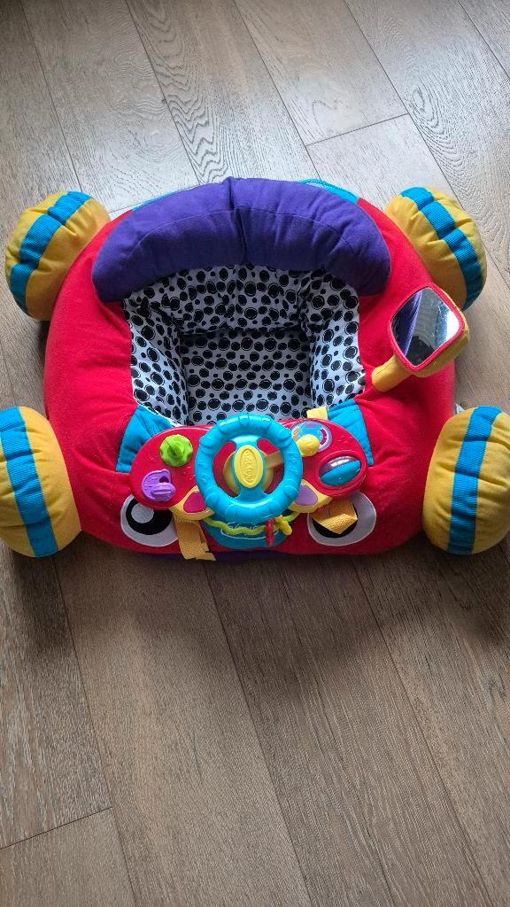 Playgro  autokussen, Kinderen en Baby's, Speelgoed | Babyspeelgoed, Zo goed als nieuw, Auto, Met licht, Met geluid, Met wieltjes