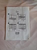 Stapelbed Ikea Lo, bedbodems verstelbaar in hoogte, 90 cm, Zo goed als nieuw, Ophalen, Verstelbaar
