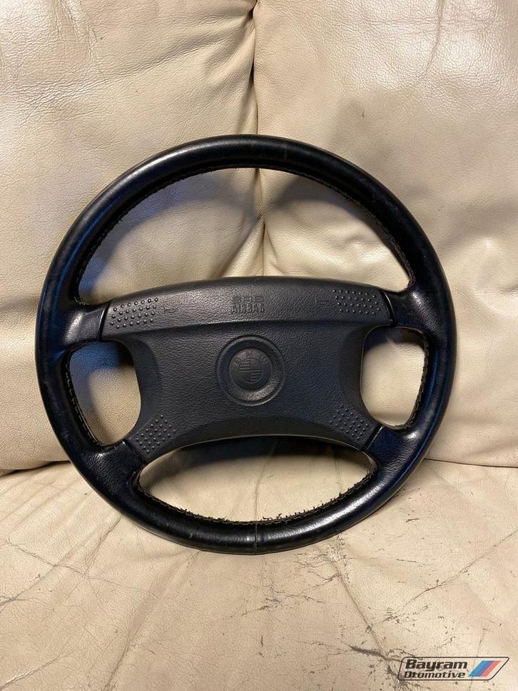 Bmw E36 E34 stuur zwart leder 1994 srs airbag stuur 3-serie, Autos : Pièces & Accessoires, Commande, BMW, Utilisé, Enlèvement ou Envoi