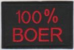 100% Boer stoffen opstrijk patch embleem, Verzenden, Nieuw
