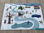 Jules doeplaat: in de winter met speelfiguur, Ophalen of Verzenden