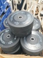 Technogym bumper plates, Sport en Fitness, Gebruikt, Ophalen