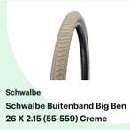 Buitenband Fiets big ben crème kleur,nieuw niet gebruikt, Fietsen en Brommers, Ophalen of Verzenden