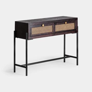 KENYA ZWARTE CONSOLE - 100x35x80cm