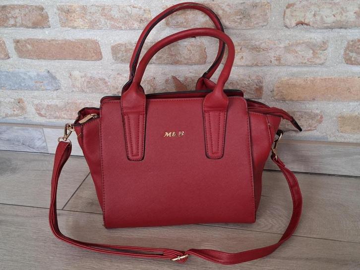 Mooie Rode Handtas M&B, Handtassen en Accessoires, Tassen | Damestassen, Handtas, Rood, Ophalen