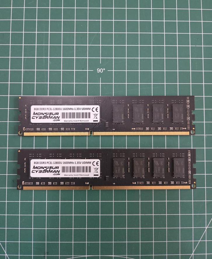 Lot 16 Go RAM DDR3L 1600MHz (2x8 Go), Informatique & Logiciels, Mémoire RAM, Neuf, Desktop, 16 GB, DDR3, Envoi