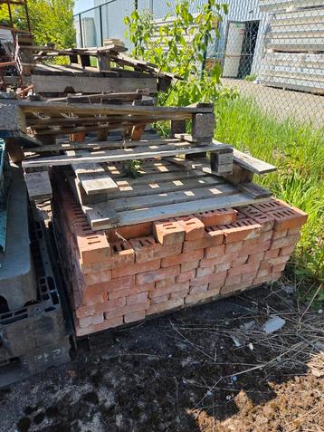 450 bakstenen 19x5.5, Doe-het-zelf en Bouw, Metselstenen, Ophalen, Zo goed als nieuw, Bakstenen