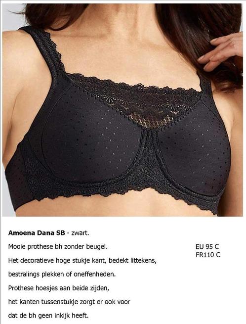 Prothese beha, Kleding | Dames, Ondergoed en Lingerie, BH, Zwart, Ophalen of Verzenden