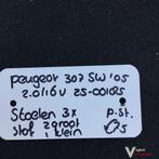 Peugeot 307 Sw 2.0 16v 2005 2500185 Stoel achter, Gebruikt, -, -, Ophalen of Verzenden
