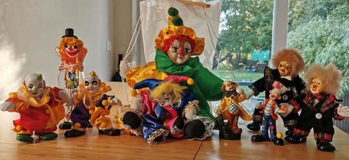 Lot oude clown verzameling - mogen weg voor klein prijsje, Collections, Statues & Figurines, Utilisé, Enlèvement ou Envoi