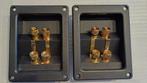 2 x bi-wire vergulde aansluitterminals voor luidsprekers nie, Overige merken, Nieuw, Ophalen of Verzenden, 120 watt of meer