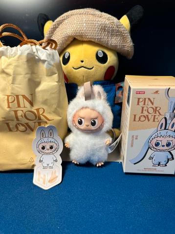 Pop Mart Labubu Pin for Love Series "H" Vinyl Plush Pendant beschikbaar voor biedingen
