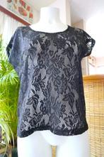 vintage dressing transparant zwart leuk T-shirt, Maat 38/40 (M), Vintage Dressing, Zwart, Ophalen of Verzenden