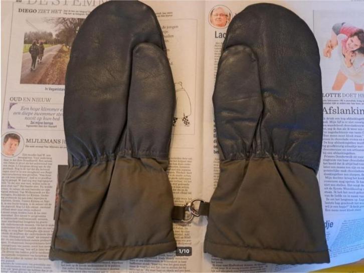 Originele winter handschoenen Duits Leger maat 9 (Large), Verzamelen, Militaria | Algemeen, Ophalen