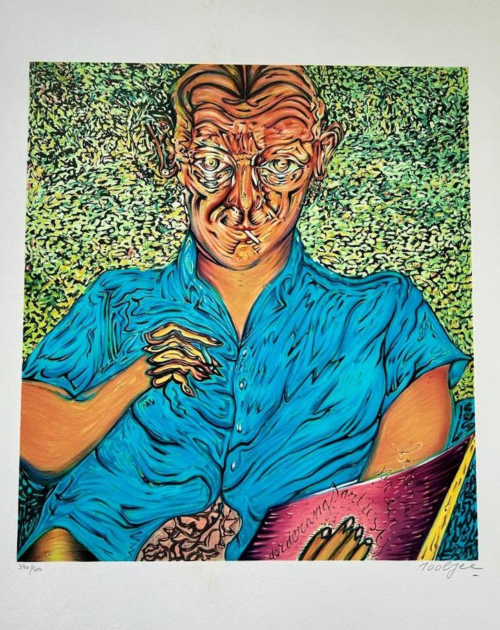 Litho Pjeroo ROOBJEE - Confessions - 63 x 52cm - SIG, Antiek en Kunst, Kunst | Litho's en Zeefdrukken, Ophalen of Verzenden