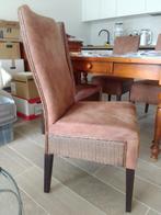 2 chaises de salle à manger cuir suédine et osier tressé, Ophalen, Twee, Overige kleuren, Zo goed als nieuw