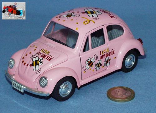 China SS5702 : VW Volkswagen Kever "I Love my Beetle" (13cm), Hobby en Vrije tijd, Modelauto's | Overige schalen, Nieuw, Auto