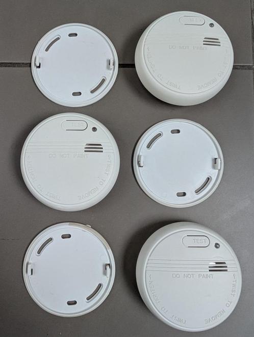 3 BASETech rookmelders met vervangbare batterij, Doe-het-zelf en Bouw, Alarmsystemen, Gebruikt, Detector, Sensor of Melder, Rook