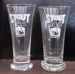 Bier brouwerij Stout 144 Demets Lauwe 2 verschillende glazen, Verzamelen, Biermerken, Ophalen of Verzenden, Zo goed als nieuw