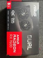 ASUS Radeon RX 7600 OC (8 GB) - compleet met factuur, Computers en Software, Videokaarten, Ophalen, AMD, Overige soorten, DisplayPort