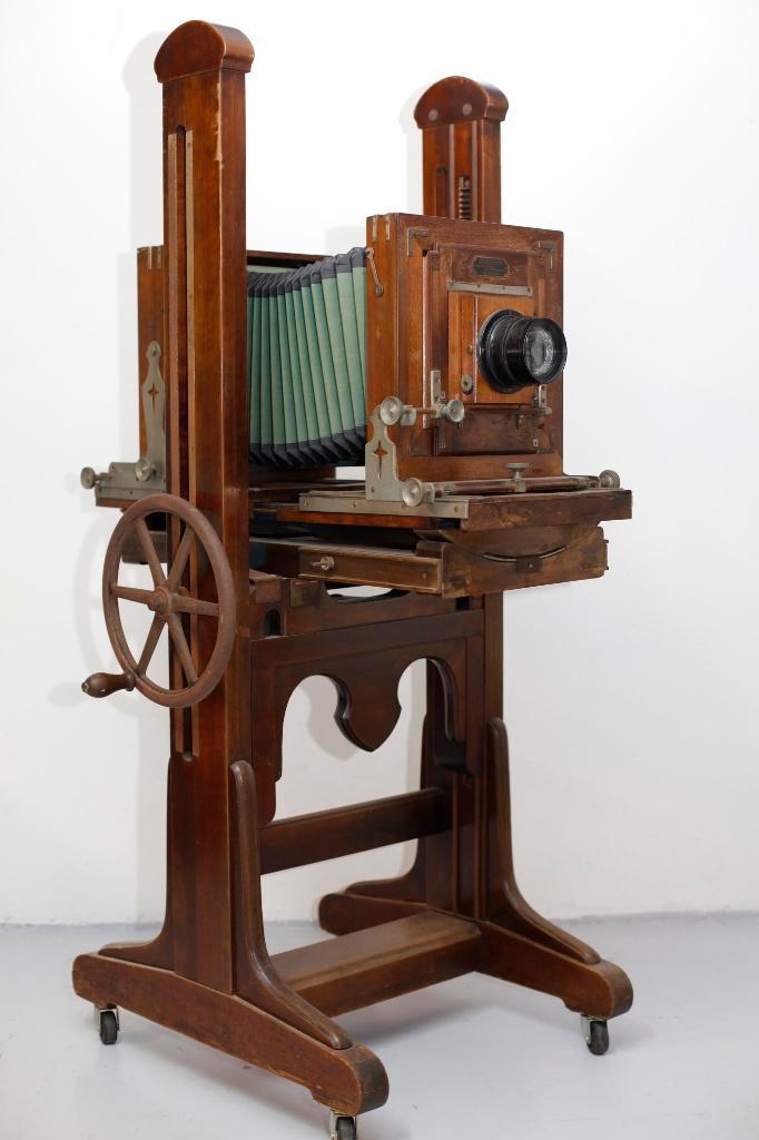 Houten-antieke  fotocamera(platen camera) Maryijnen, Antiek en Kunst, Curiosa en Brocante, Ophalen