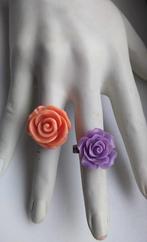 ringen met rozen, Handtassen en Accessoires, Ringen, Ophalen of Verzenden, Oranje