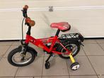 Kinderfiets 12 inch cars rood, Fietsen en Brommers, Fietsen | Kinderfietsjes, Ophalen, Gebruikt, Minder dan 16 inch, Zijwieltjes