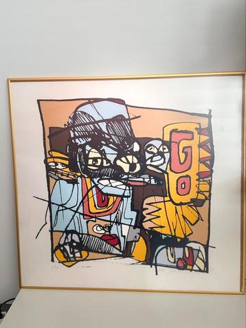 George Heidweiller GO zeefdruk 11/99 gesigneerd beschikbaar voor biedingen