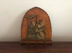 Oud houten wand kapstokje voor sleutels kindjes “ hummel “, Antiek en Kunst, Curiosa en Brocante, Ophalen of Verzenden