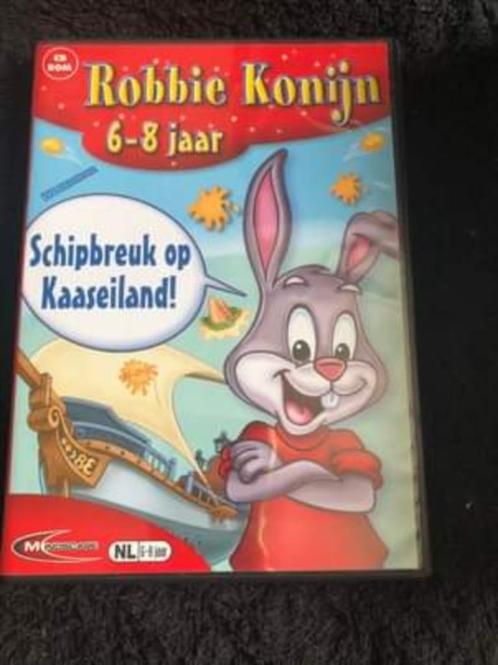 CD-ROM Robbie Konijn 6-8 Schipbreuk op Kaaseiland, Kinderen en Baby's, Speelgoed | Educatief en Creatief, Zo goed als nieuw, Rekenen