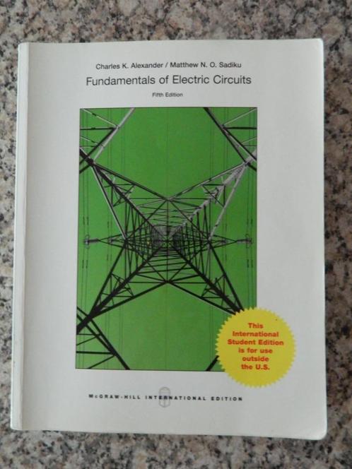 engels boek 'Fundamentals of electric circuits ', Boeken, Studieboeken en Cursussen, Zo goed als nieuw, Hoger Onderwijs, Ophalen