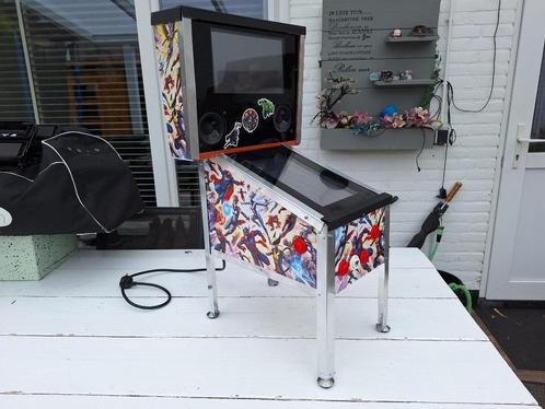 Zelfbouw mini (digitale) flipperkast met Visual Pinball, Verzamelen, Automaten | Flipperkasten, Gebruikt, Overige soorten, Flipperkast