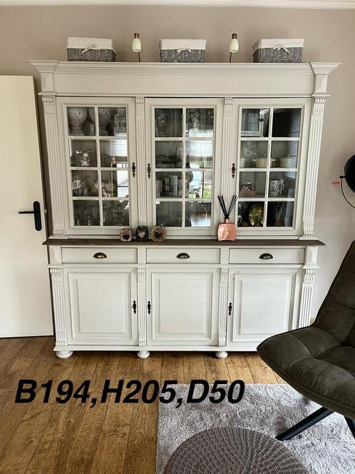 Landelijke vintrine kast, Huis en Inrichting, Kasten | Buffetkasten, Gebruikt, 200 cm of meer, 150 tot 200 cm, 25 tot 50 cm, Ophalen