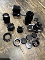 set vintage lenzen, balg en 2 converters, Ophalen, Gebruikt, Macrolens