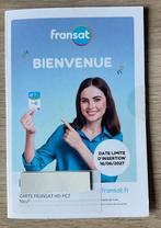 Carte neuve fransat 4 ans, TV, Hi-fi & Vidéo, Antennes paroboliques, Enlèvement, Neuf
