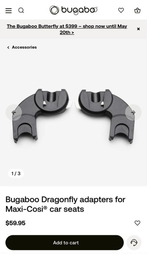 Bugaboo dragonfly adapter naar maxi cosi, Kinderen en Baby's, Buggy's, Nieuw, Maxi-Cosi, Ophalen