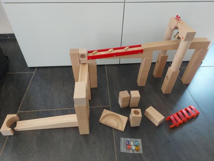 HABA Knikkerbaan Big Base, Kinderen en Baby's, Speelgoed | Houten speelgoed, Gebruikt, Overige typen, Ophalen