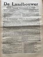 Oude krantjes De Landbouwer 1916 WO 1, Verzamelen, Tijdschriften, Kranten en Knipsels, Ophalen of Verzenden, Voor 1920, Krant