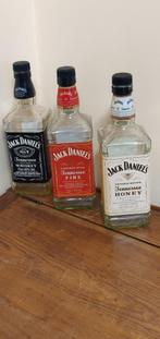 Drie Jack Daniel's flessen (leeg), Verzamelen, Ophalen of Verzenden