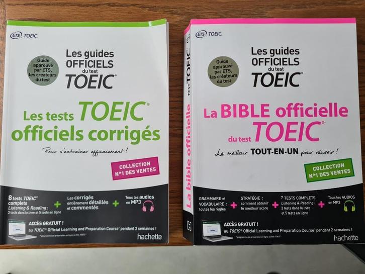 2 Guides Officiels du test Toeic, Boeken, Studieboeken en Cursussen, Zo goed als nieuw, Niet van toepassing, Ophalen