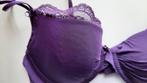 paarse voorgevormde BH kanten afwerking   Fr 90B Eur 75B, Hunkemöller, Ophalen of Verzenden, Paars, BH